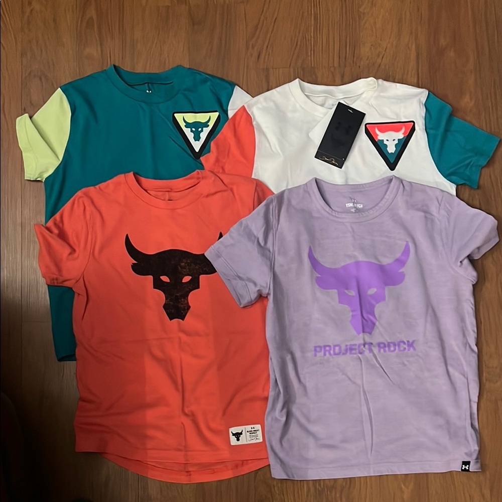4 boys under armour tees